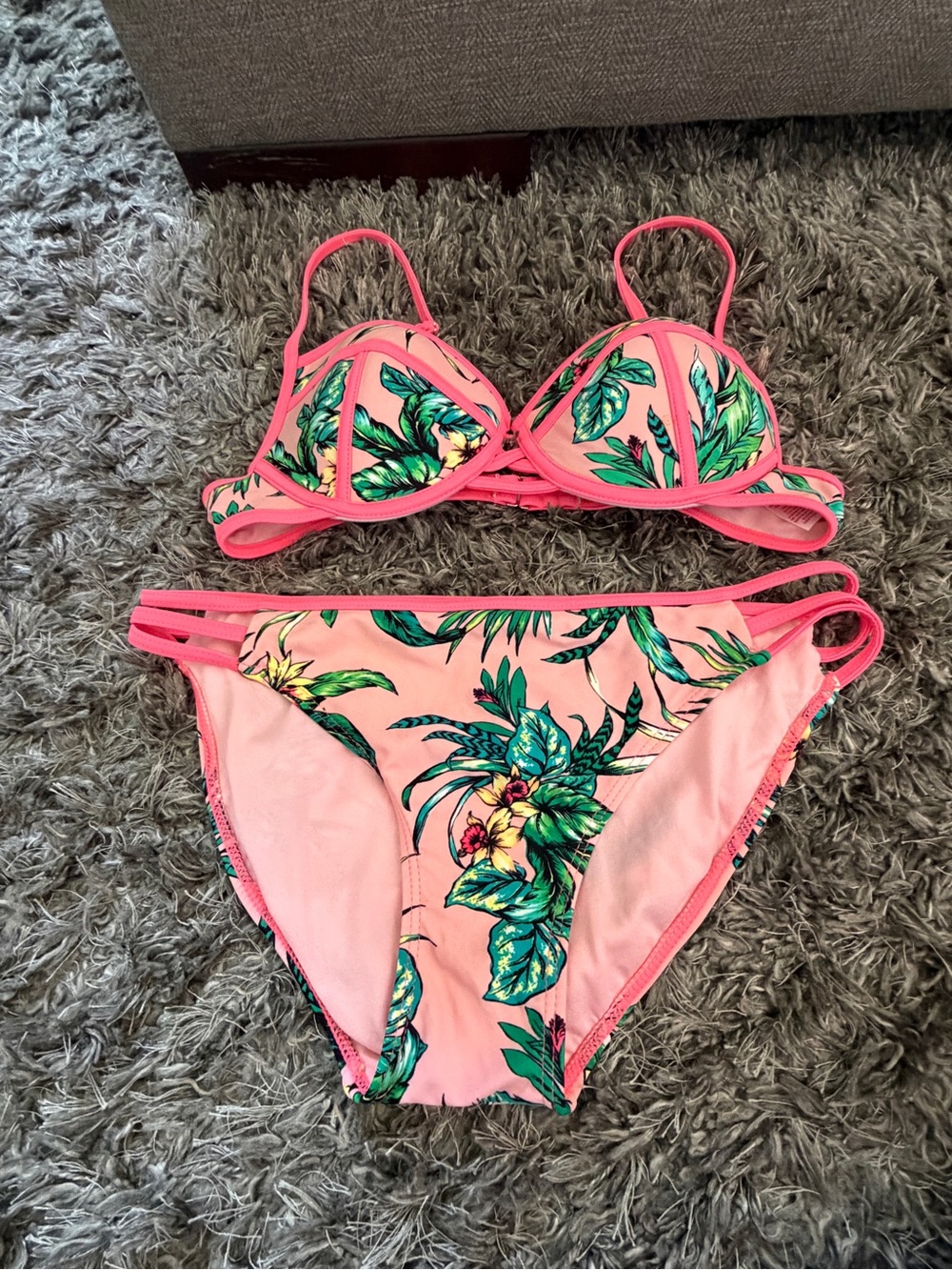 Tropical Bikini Top and Bottom